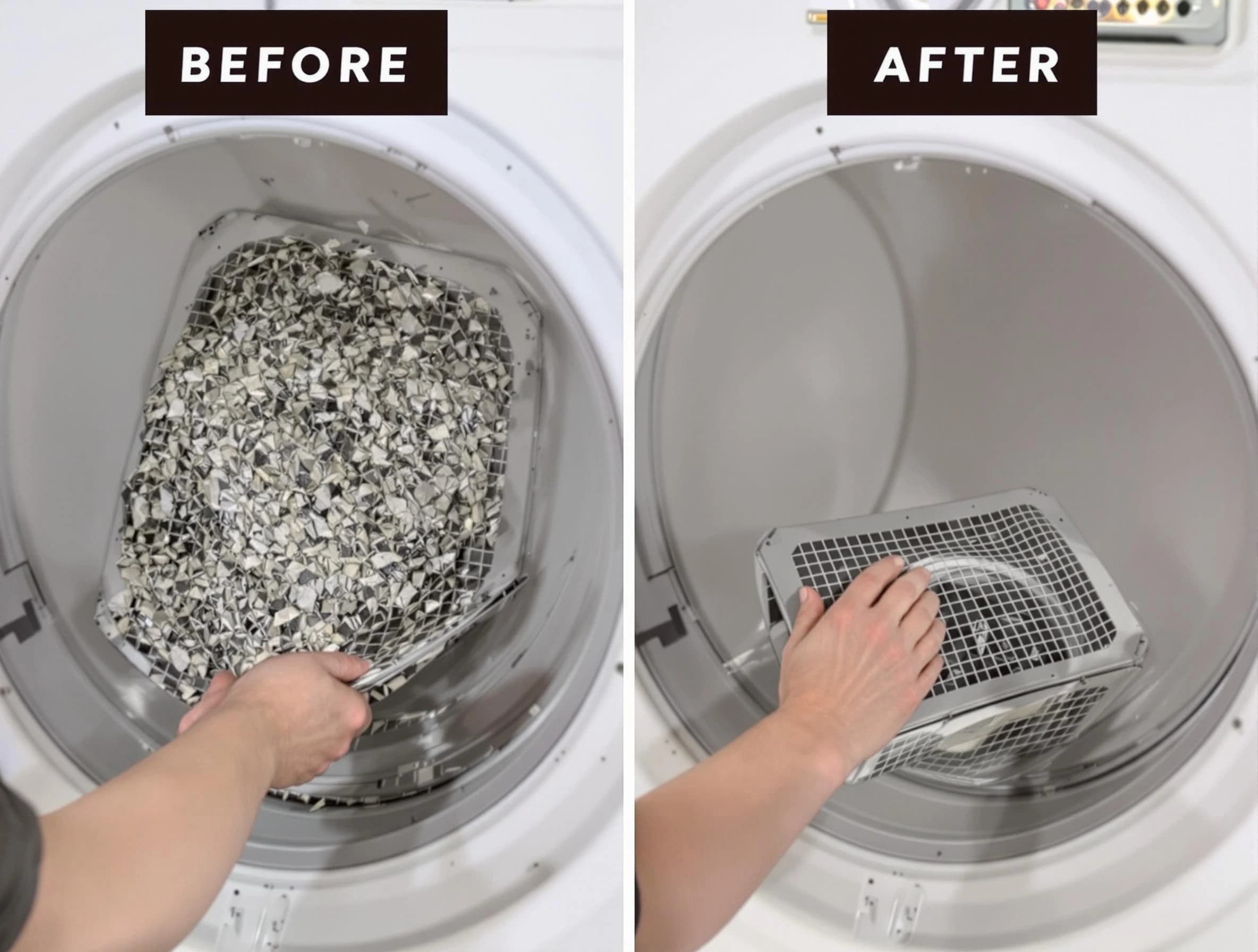Professional lint trap cleaning by Albuquerque Dryer Vent Cleaning in Albuquerque