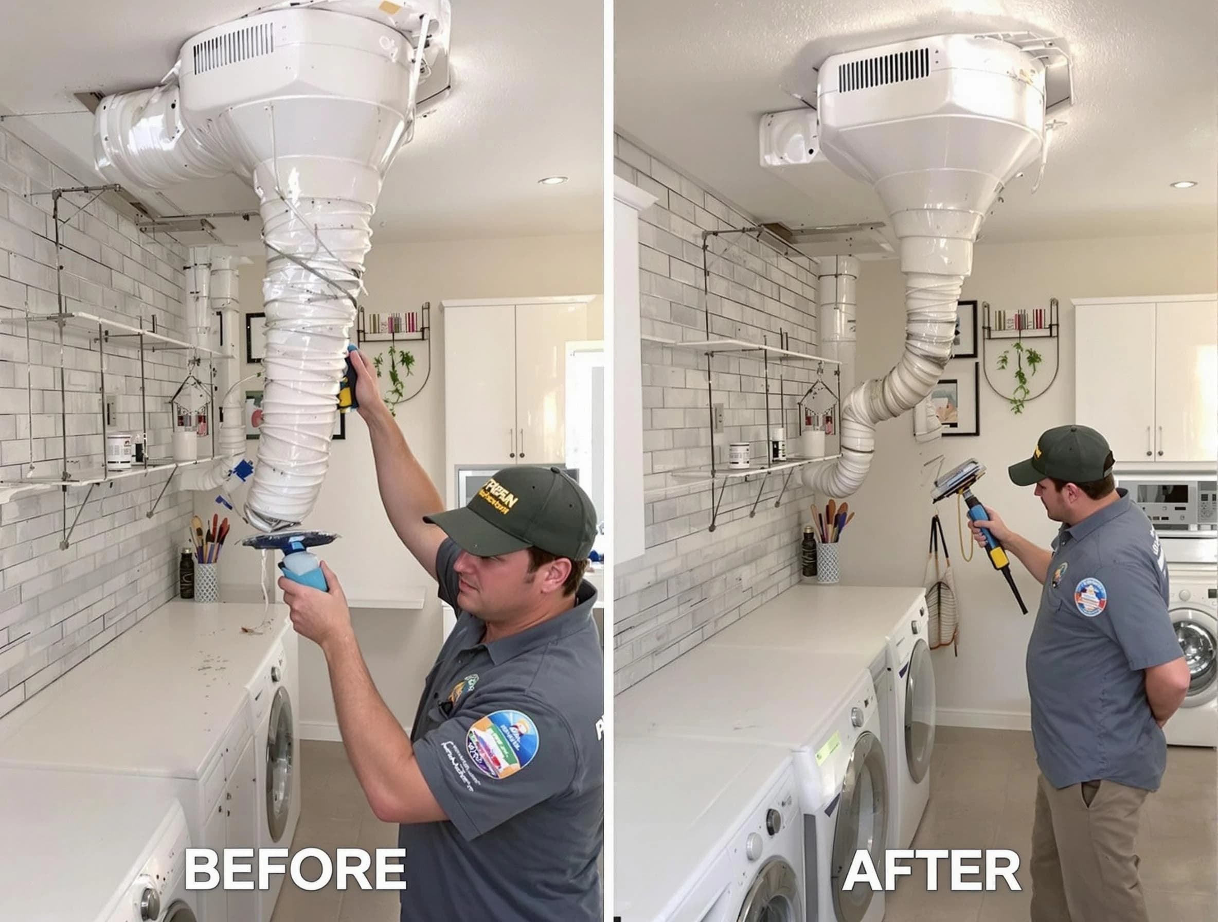 Professional dryer exhaust vent cleaning by Albuquerque Dryer Vent Cleaning in Albuquerque