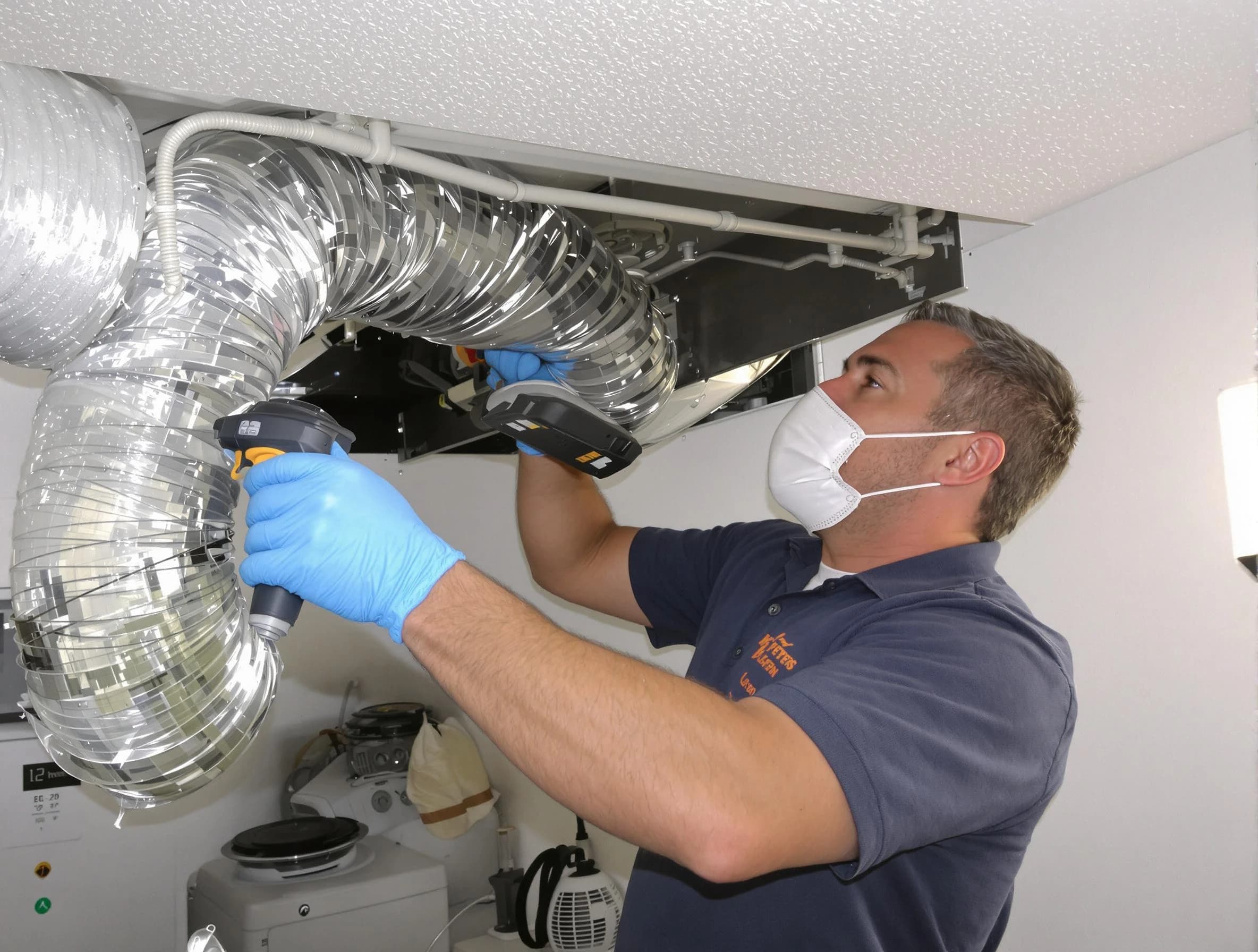Albuquerque Dryer Vent Cleaning professional performing thorough residential dryer vent cleaning in Albuquerque