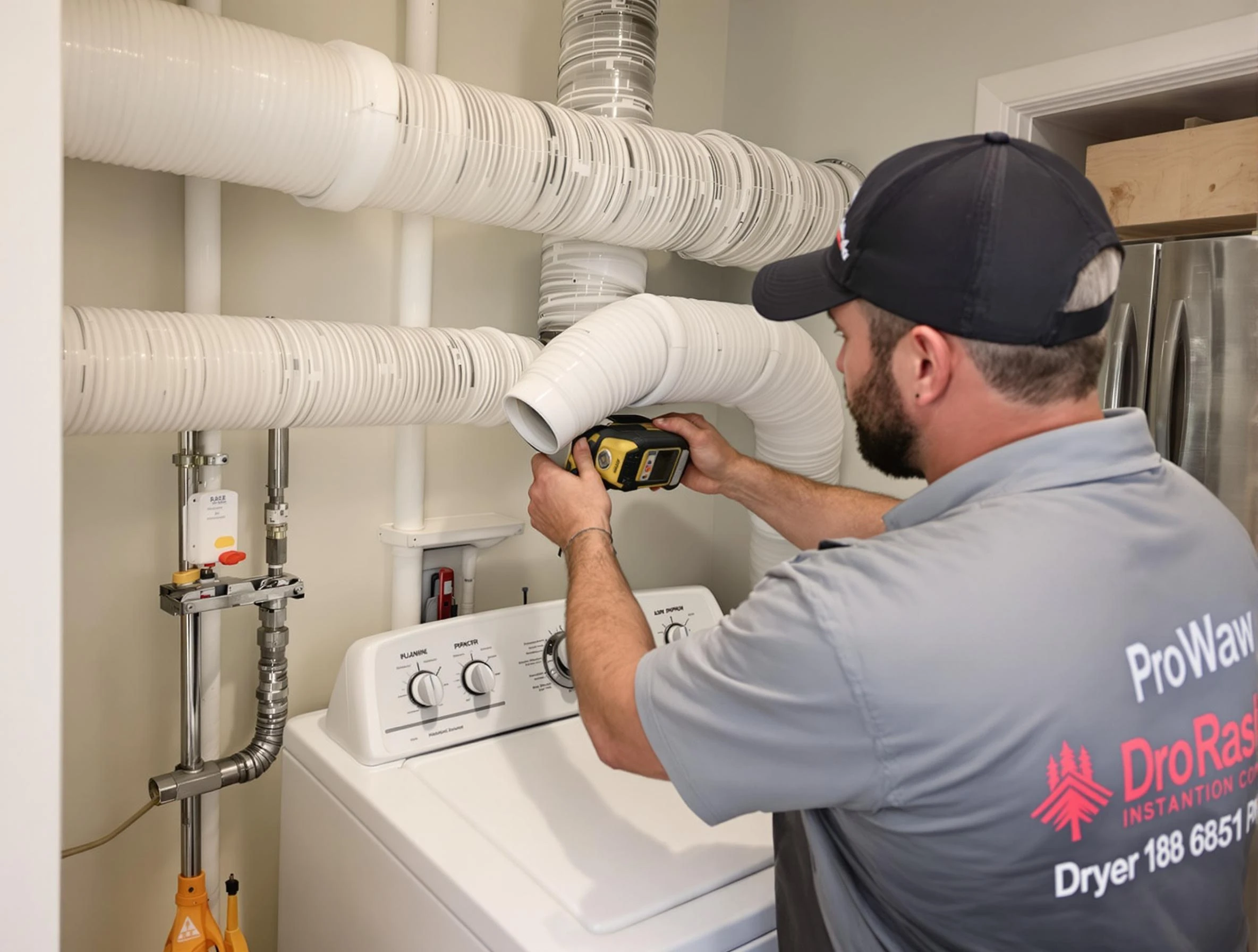 Professional dryer vent hose installation by Albuquerque Dryer Vent Cleaning in Albuquerque