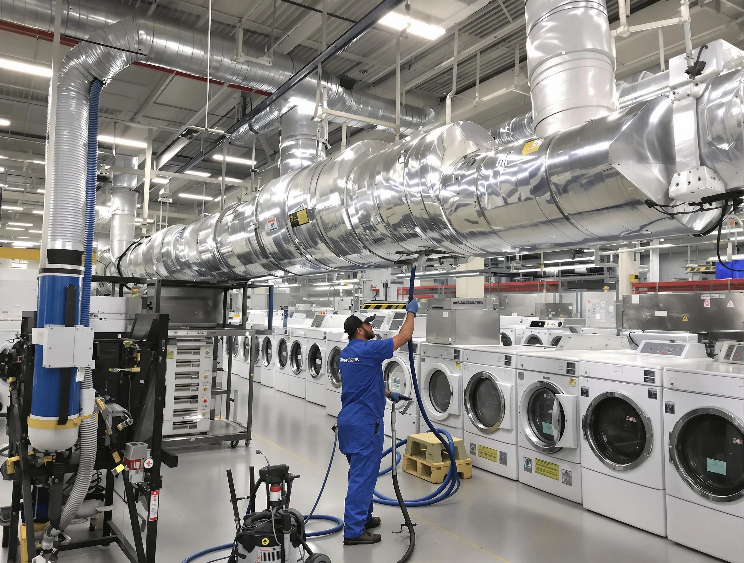 Albuquerque Dryer Vent Cleaning team performing heavy-duty industrial dryer vent cleaning in Albuquerque